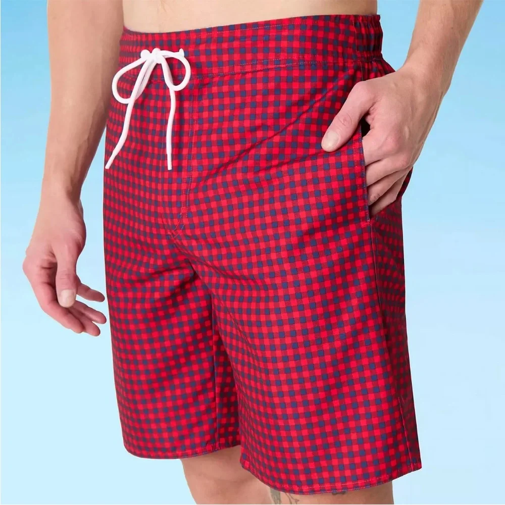 St. John's Bay Red and Navy Gingham 9